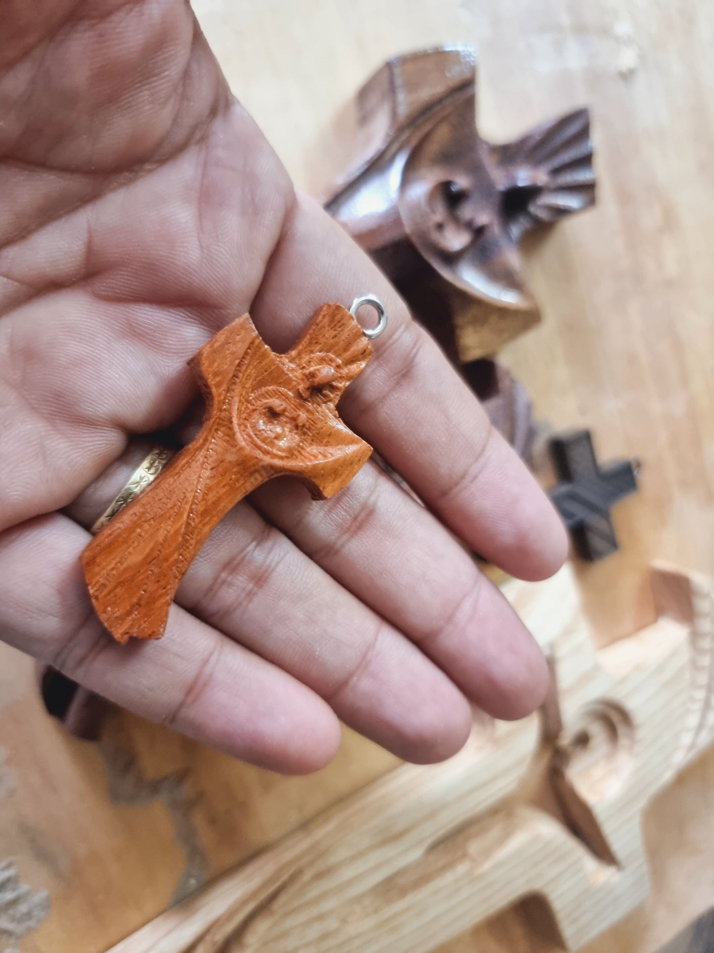 Cross holy family, 3D STL Model, CNC Router Engraver, Artcam, Aspire ,3D printing