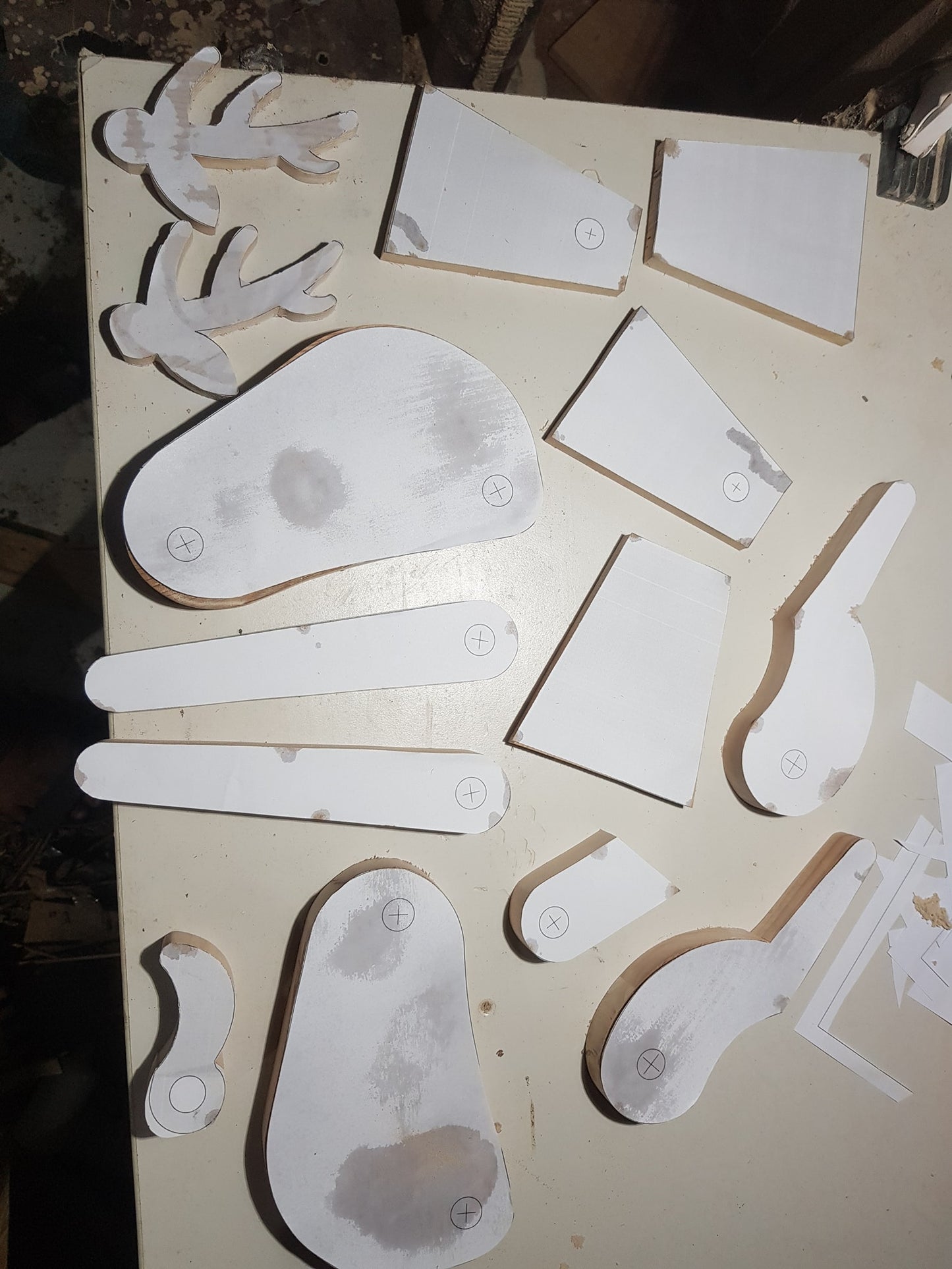 Reindeer lamp design file, printable template ,laser cut ,CNC - LoyocaWorkshop
