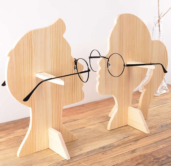 Glasses stand ,printable template ,laser cut ,CNC - LoyocaWorkshop