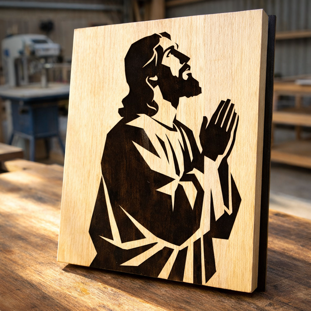 Jesus J02 pattern -Scroll saw -CNC cuttting- LoyocaWorkshop