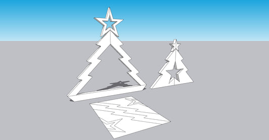 Christmas tree template with one A4-sized board - Power tools/CNC - LoyocaWorkshop