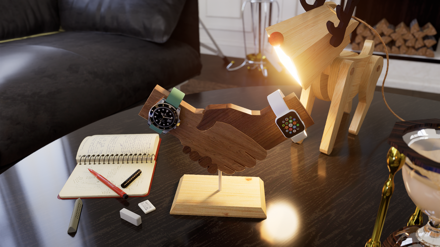 Watch stand ,printable template ,laser cut ,CNC - LoyocaWorkshop