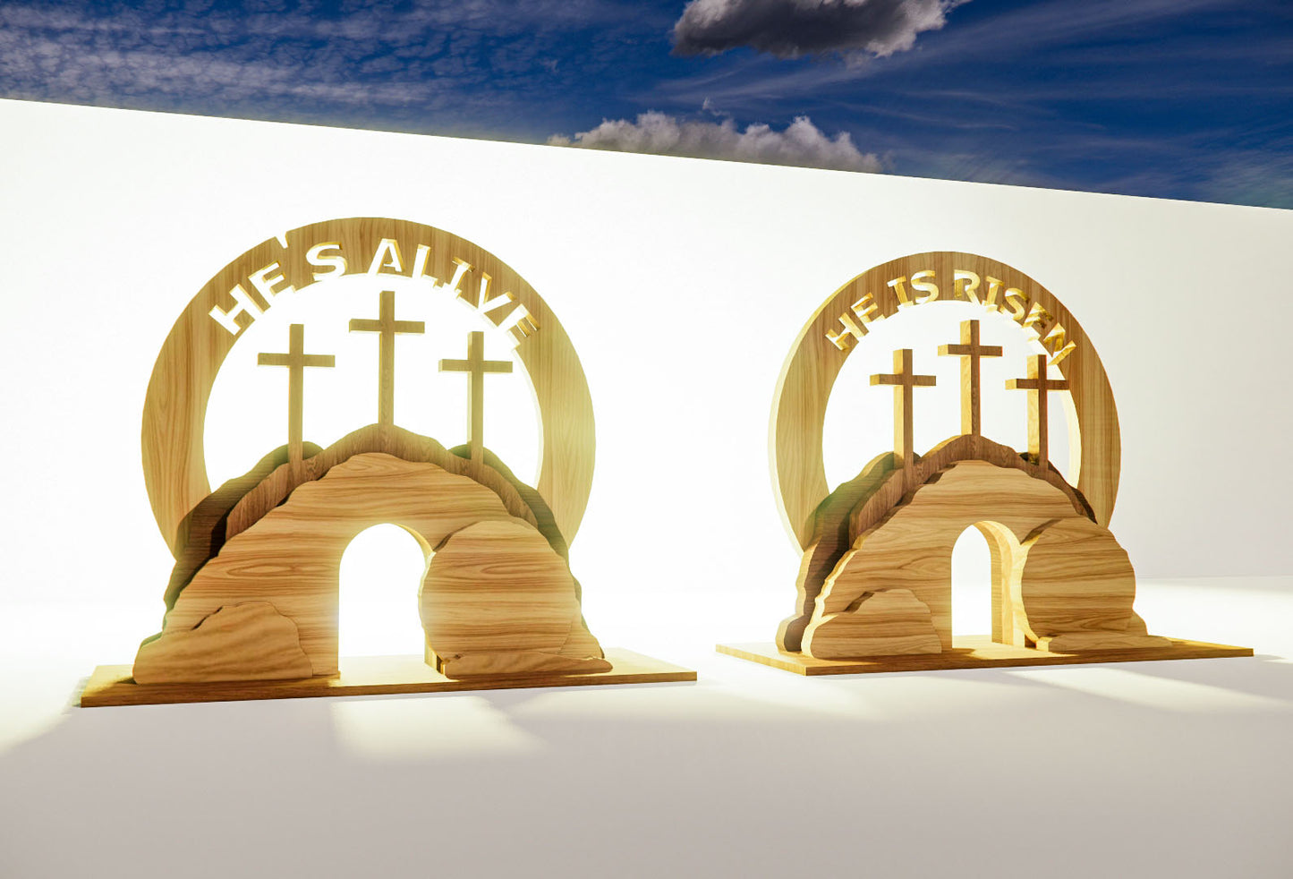 Empty tomb plans - Scrollsaw /CNC/laser cut - LoyocaWorkshop