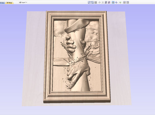 Hand of Jesus, 3D STL Model, CNC Router Engraver, Artcam, Aspire ,3D printing