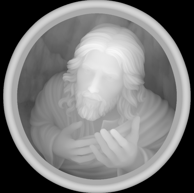 Jesus Christ, 3D STL Model, CNC Router Engraver, Artcam, Aspire