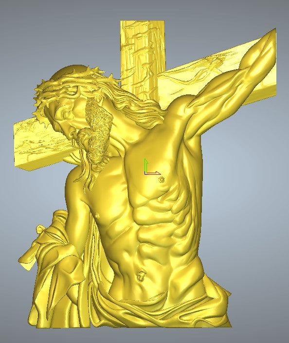 Jesus Christ, 3D STL Model, CNC Router Engraver, Artcam, Aspire ,3D printing