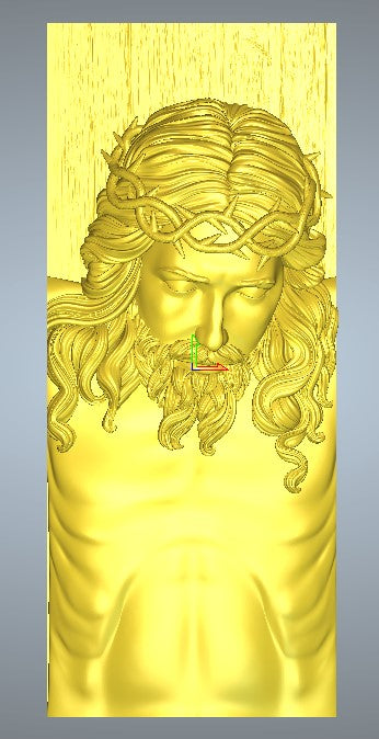 Icon of Jesus Christ, 3D STL Model, CNC Router Engraver, Artcam, Aspire ,3D printing