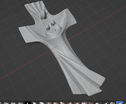 Cross holy family, 3D STL Model, CNC Router Engraver, Artcam, Aspire ,3D printing