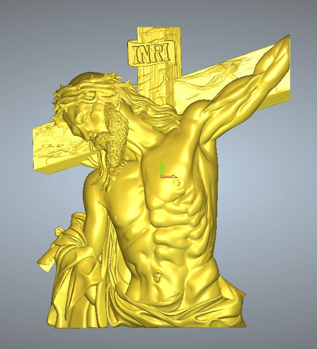 Jesus Christ, 3D STL Model, CNC Router Engraver, Artcam, Aspire ,3D printing