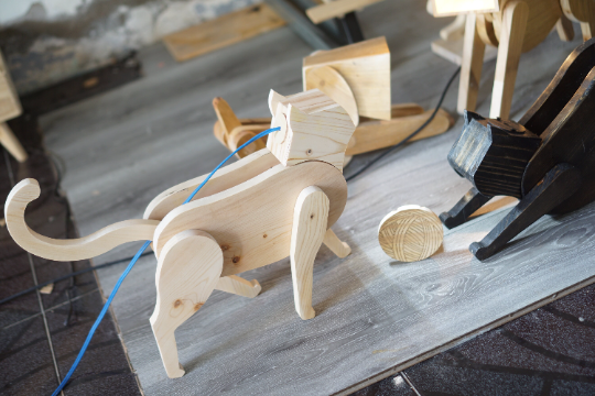 Cat lamp design file, printable template ,laser cut ,CNC - LoyocaWorkshop