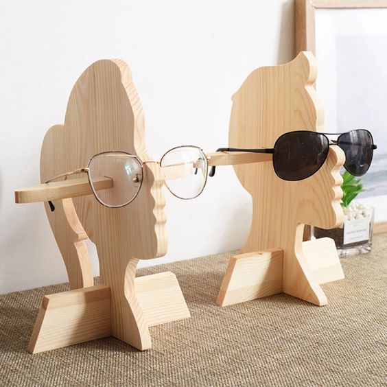 Glasses stand ,printable template ,laser cut ,CNC - LoyocaWorkshop