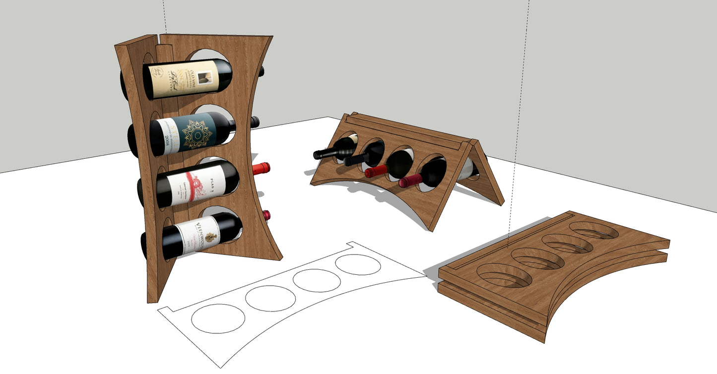 Wine rack 2.0 plans and instructions - Power tools/CNC - LoyocaWorkshop
