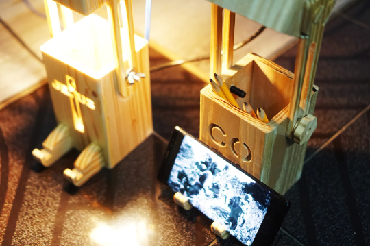 Robot lamp design file, printable template ,laser cut ,CNC - LoyocaWorkshop