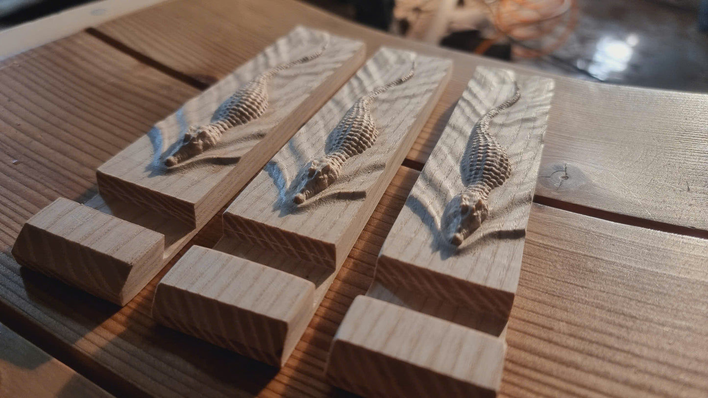 Crocodile swimming, 3D STL Model, CNC Router Engraver, Artcam, Aspire ,3D printing