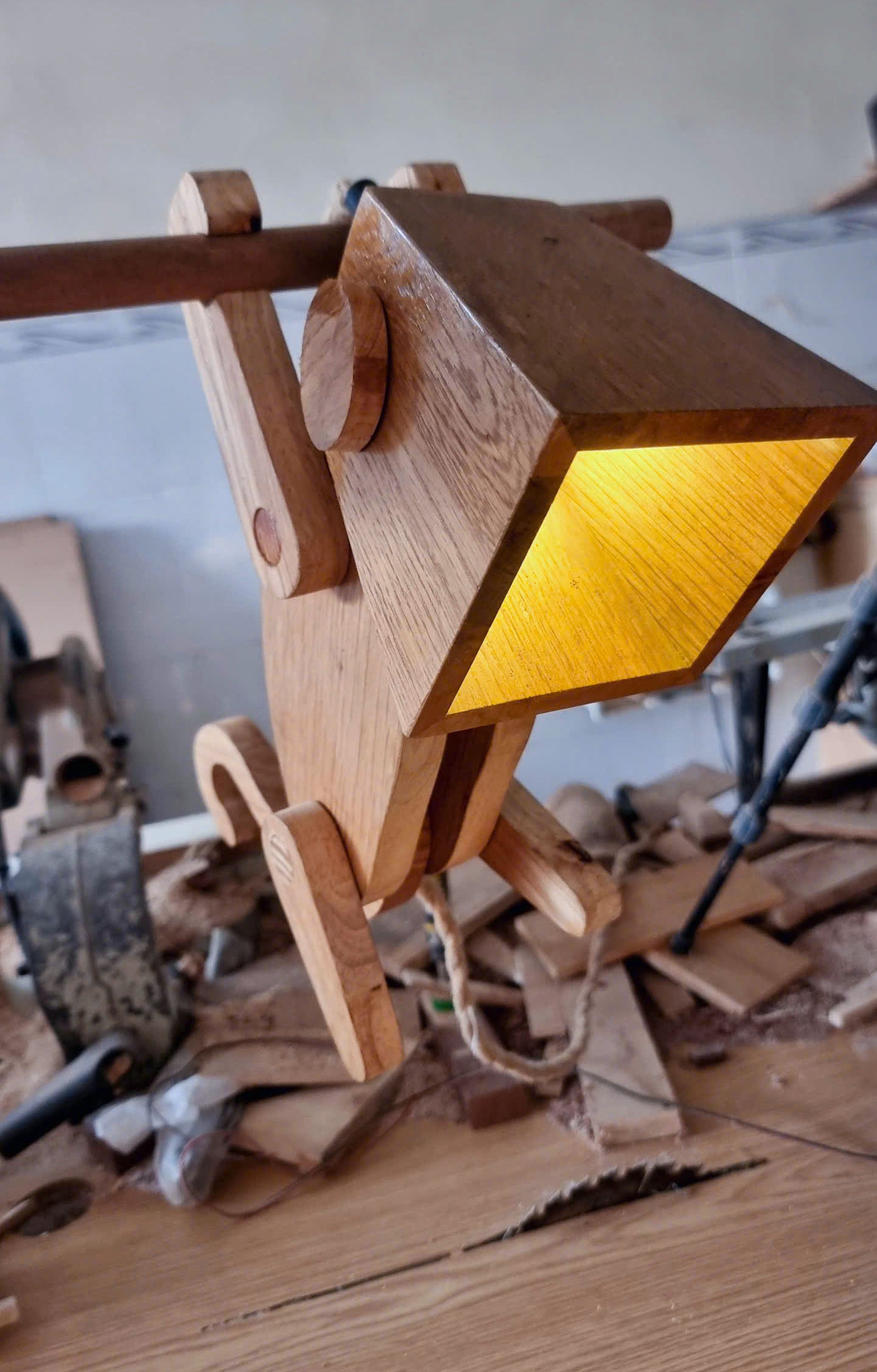 Monkey lamp design file, printable template ,laser cut ,CNC - LoyocaWorkshop