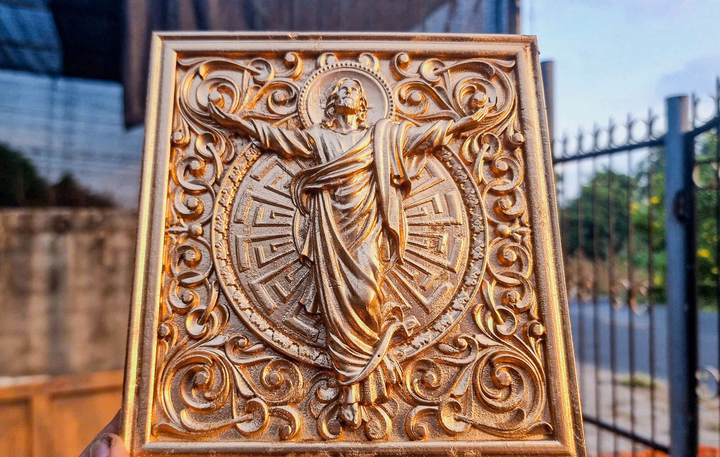 Jesus Ascension body and with frame, 3D STL Model, CNC Router Engraver, Artcam, Aspire ,3D printing