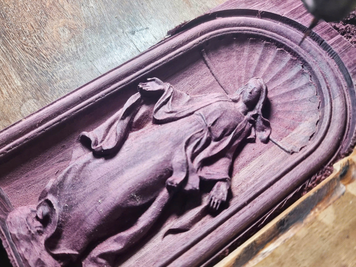 Virgin Maria niche niche, 3D STL Model, CNC Router Engraver, Artcam, Aspire ,3D printing