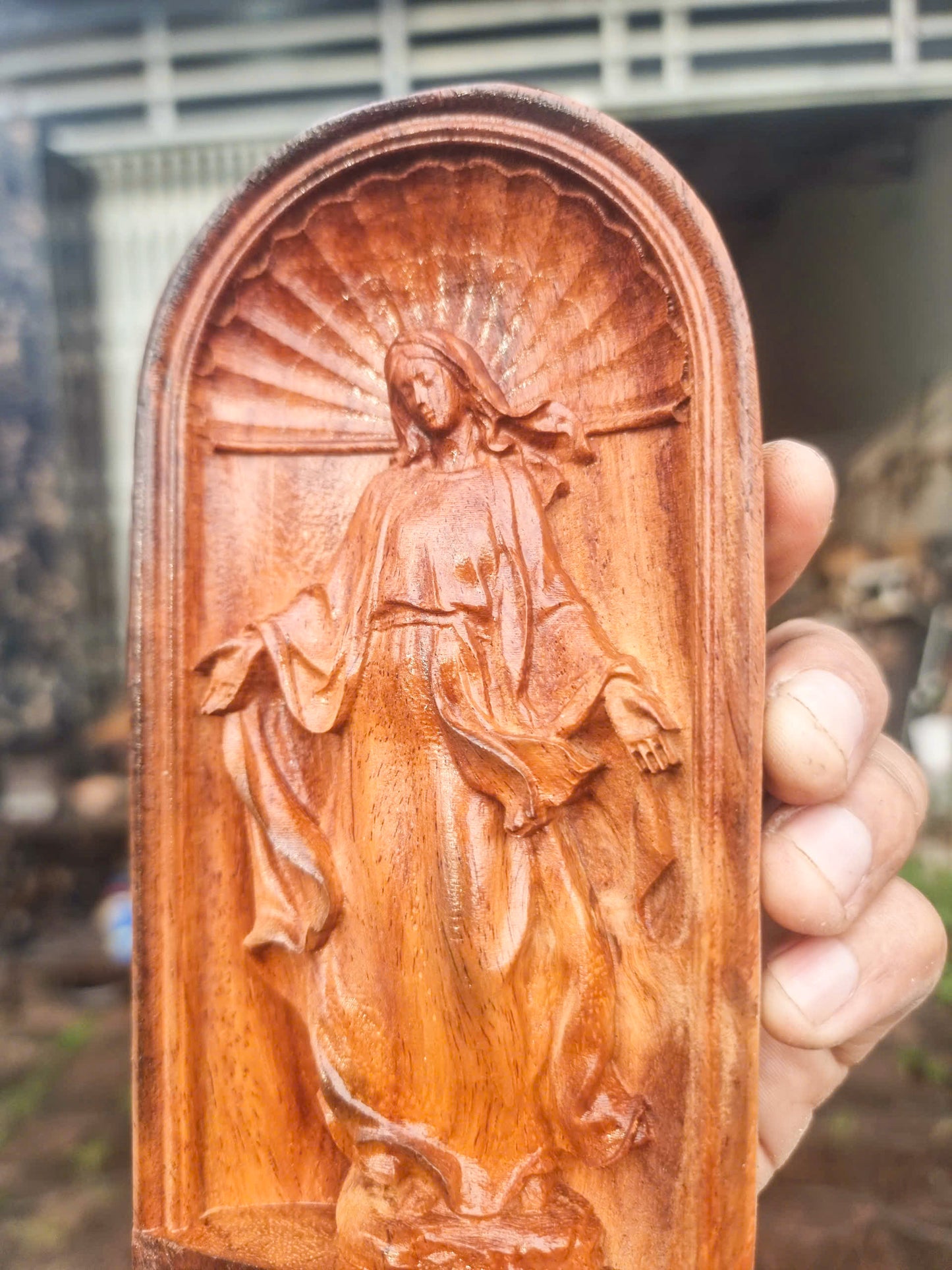 Virgin Maria niche niche, 3D STL Model, CNC Router Engraver, Artcam, Aspire ,3D printing