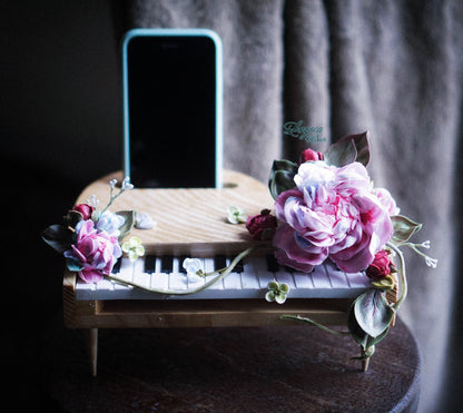 Wooden Piano mobile stand design file, printable template ,laser cut ,CNC - LoyocaWorkshop