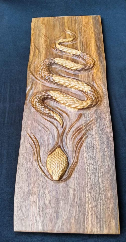 Snake swimming, 3D STL Model, CNC Router Engraver, Artcam, Aspire ,3D printing