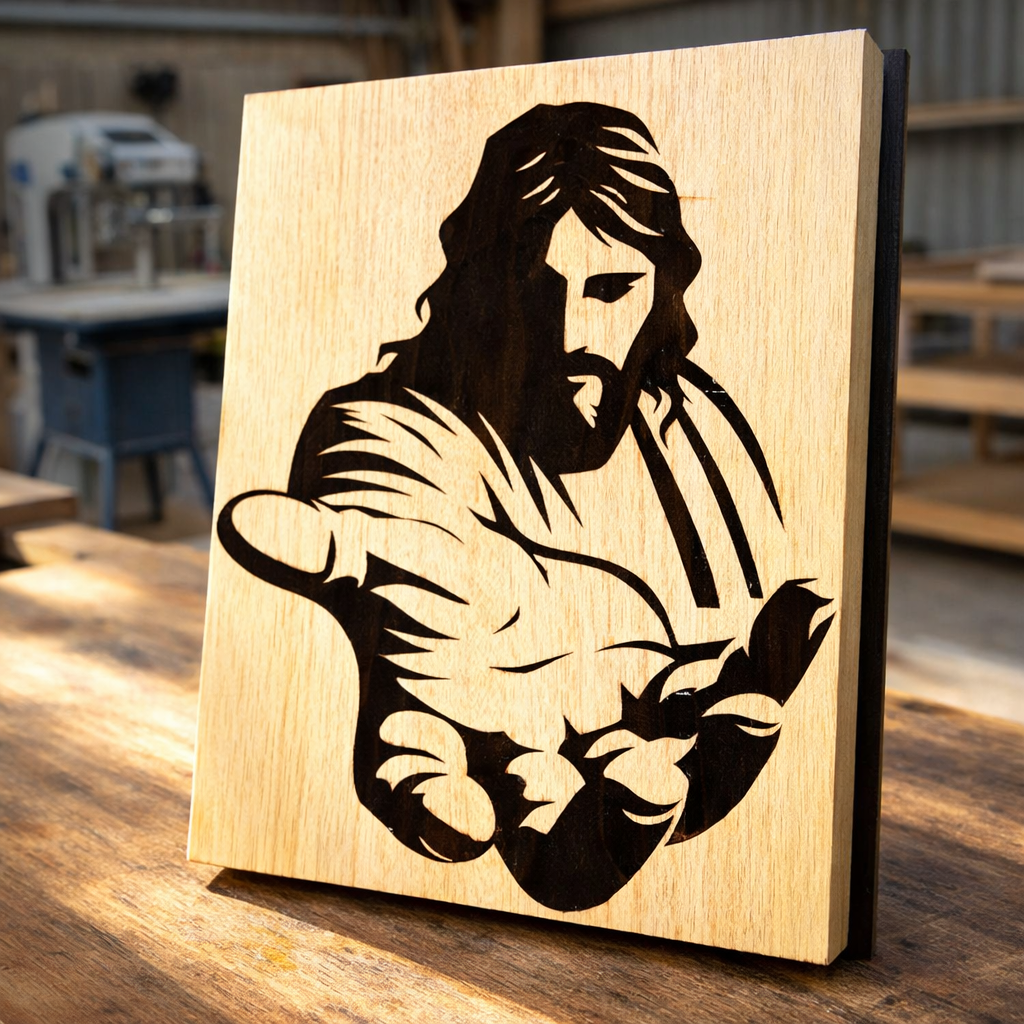 Jesus J01 pattern -Scroll saw -CNC cuttting- LoyocaWorkshop