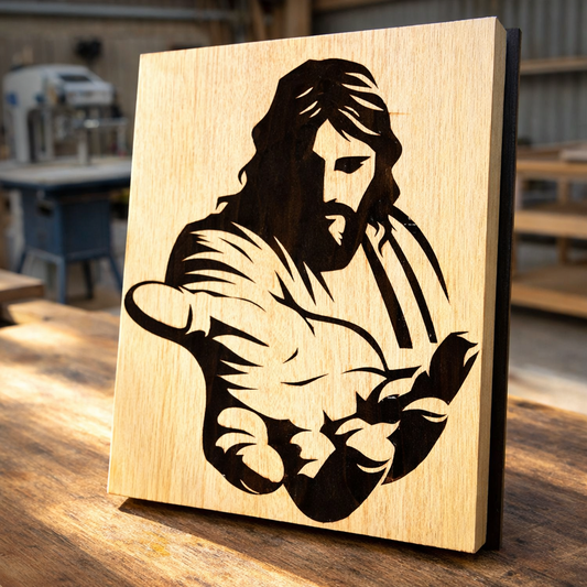Jesus J01 pattern -Scroll saw -CNC cuttting- LoyocaWorkshop