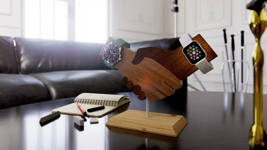 Watch stand ,printable template ,laser cut ,CNC - LoyocaWorkshop
