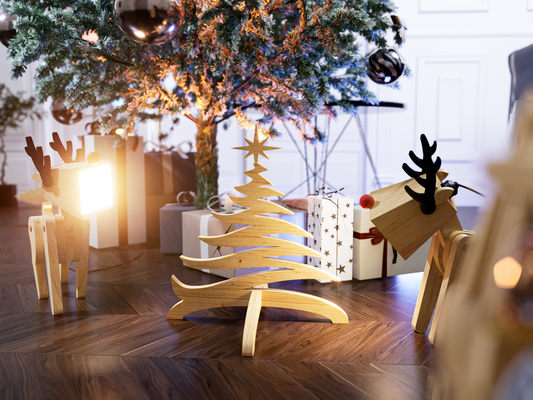 Christmas tree ,printable template ,laser cut ,CNC - LoyocaWorkshop