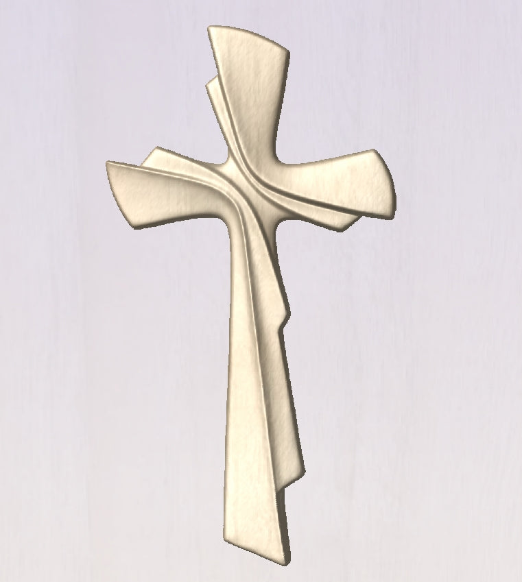 Cross 3D, 3D STL Model, CNC Router Engraver, Artcam, Aspire ,3D printing