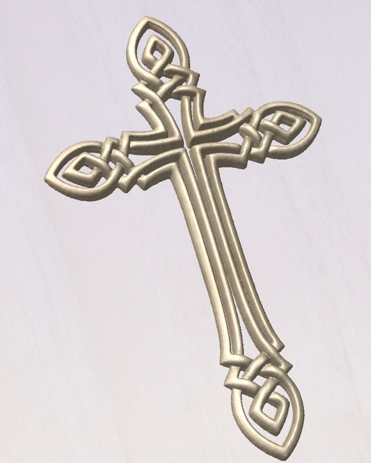 Celtic cross, 3D STL Model, CNC Router Engraver, Artcam, Aspire ,3D printing