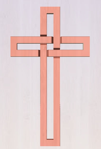 Overlapping cross carving, 3D STL Model, CNC Router Engraver, Artcam, Aspire ,3D printing
