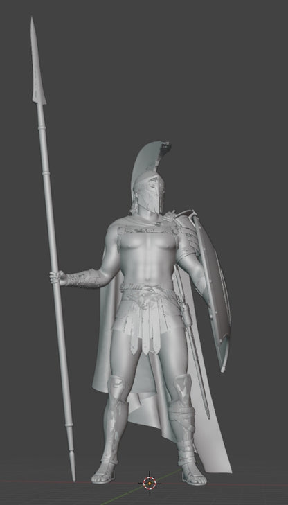Spartan Hoplite, 3D STL Model, CNC Router Engraver, Artcam, Aspire ,3D printing