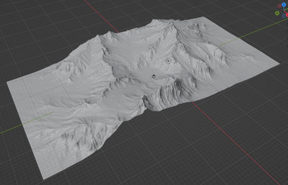 Moutain CNC, 3D STL Model, CNC Router Engraver, Artcam, Aspire ,3D printing