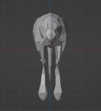 Kangaroo lowpoly, 3D STL Model, CNC Router Engraver, Artcam, Aspire ,3D printing