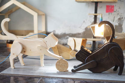 Cat lamp design file, printable template ,laser cut ,CNC - LoyocaWorkshop