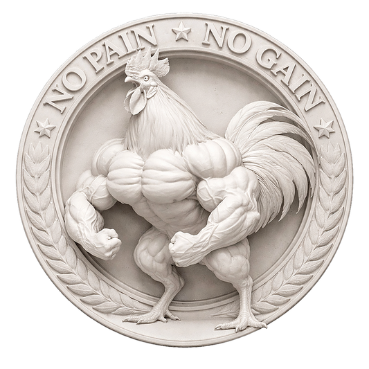 No pain no gain, 3D STL Model, CNC Router Engraver, Artcam, Aspire ,3D printing