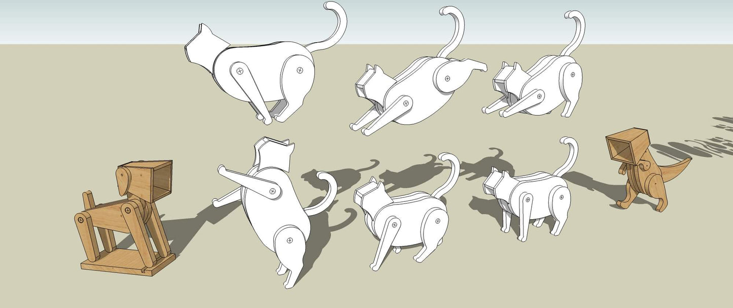 Fat cat lamp design file, printable template ,laser cut ,CNC - LoyocaWorkshop