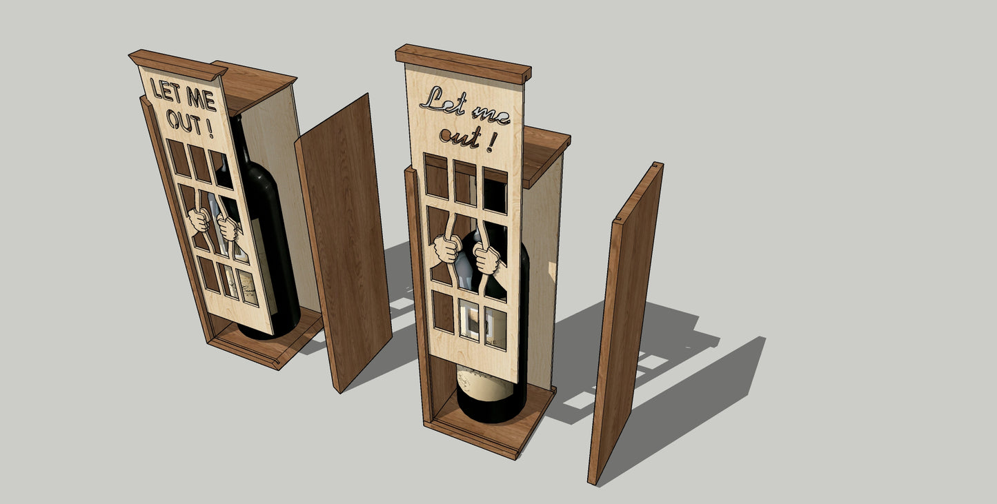 Wine box plans and instructions - Scroll saw/CNC - LoyocaWorkshop