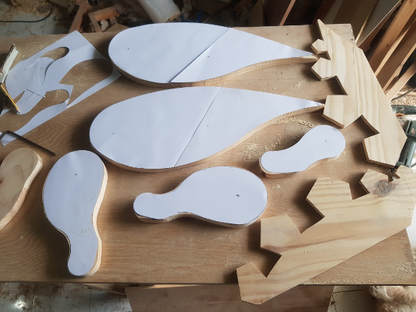 Stegosaurus lamp design file, printable template ,laser cut ,CNC - LoyocaWorkshop