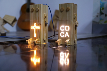 Robot lamp design file, printable template ,laser cut ,CNC - LoyocaWorkshop