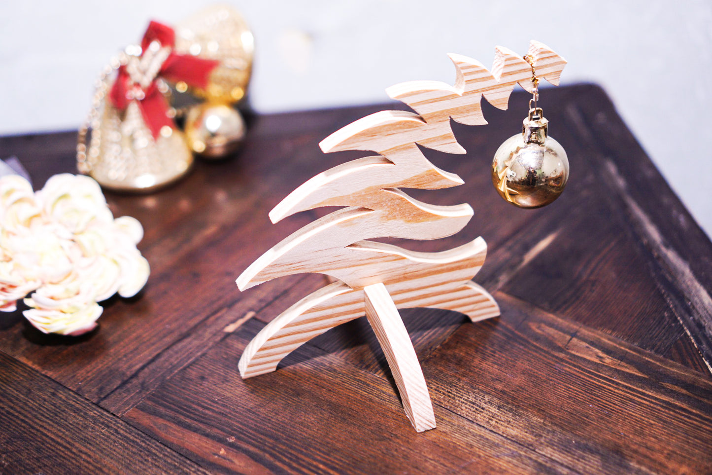 Christmas bent tree ,printable template ,laser cut ,CNC - LoyocaWorkshop