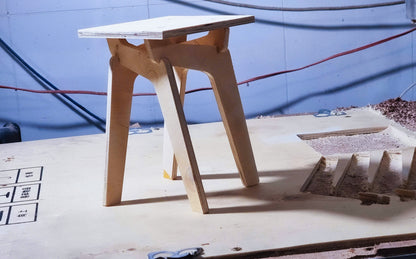 No-screw chair ,printable template ,laser cut ,CNC - LoyocaWorkshop