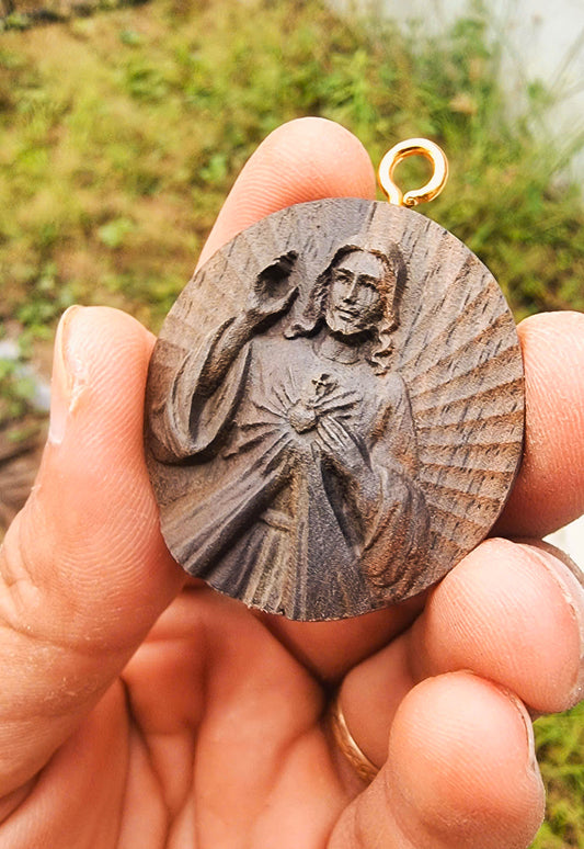 Jesus divine mercy - round carving, 3D STL Model, CNC Router Engraver, Artcam, Aspire