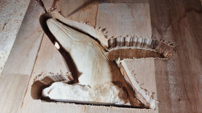 Whale Jumping, 3D STL Model, CNC Router Engraver, Artcam, Aspire ,3D printing