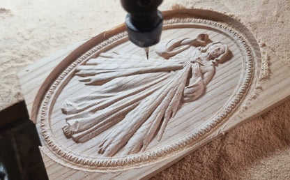 Jesus divine mercy , 3D STL Model, CNC Router Engraver, Artcam, Aspire