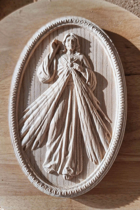 Jesus divine mercy , 3D STL Model, CNC Router Engraver, Artcam, Aspire