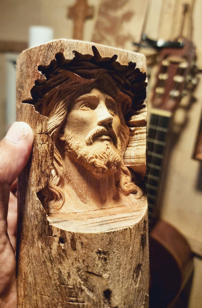 Jesus Christ face carving, 3D STL Model, CNC Router Engraver, Artcam, Aspire ,3D printing