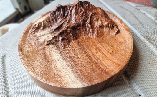 Moutain dish carving, 3D STL Model, CNC Router Engraver, Artcam, Aspire ,3D printing