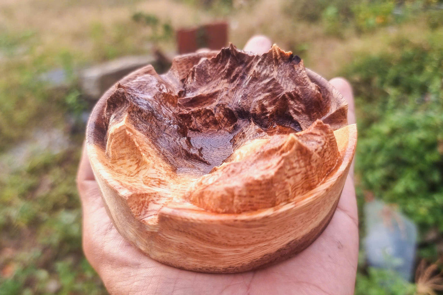 Moutain ash tray, 3D STL Model, CNC Router Engraver, Artcam, Aspire ,3D printing