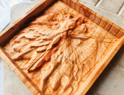 Owl relief, 3D STL Model, CNC Router Engraver, Artcam, Aspire ,3D printing